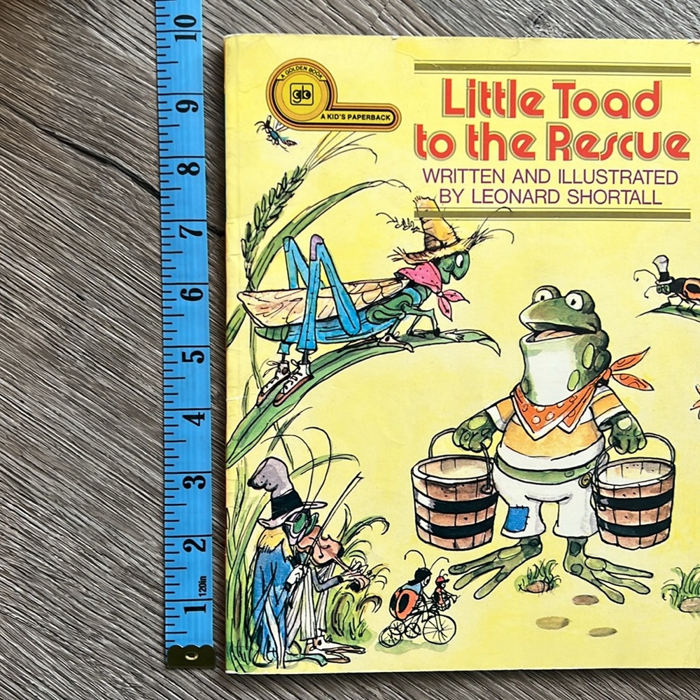 VINTAGE golden book, Little Toad to the Rescue, a kids paperback 1970βs - Picture 14 of 17